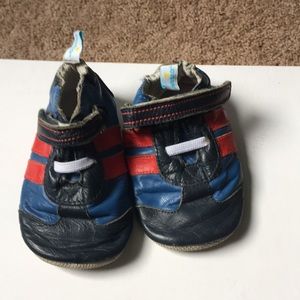 Ministar leather crib shoes